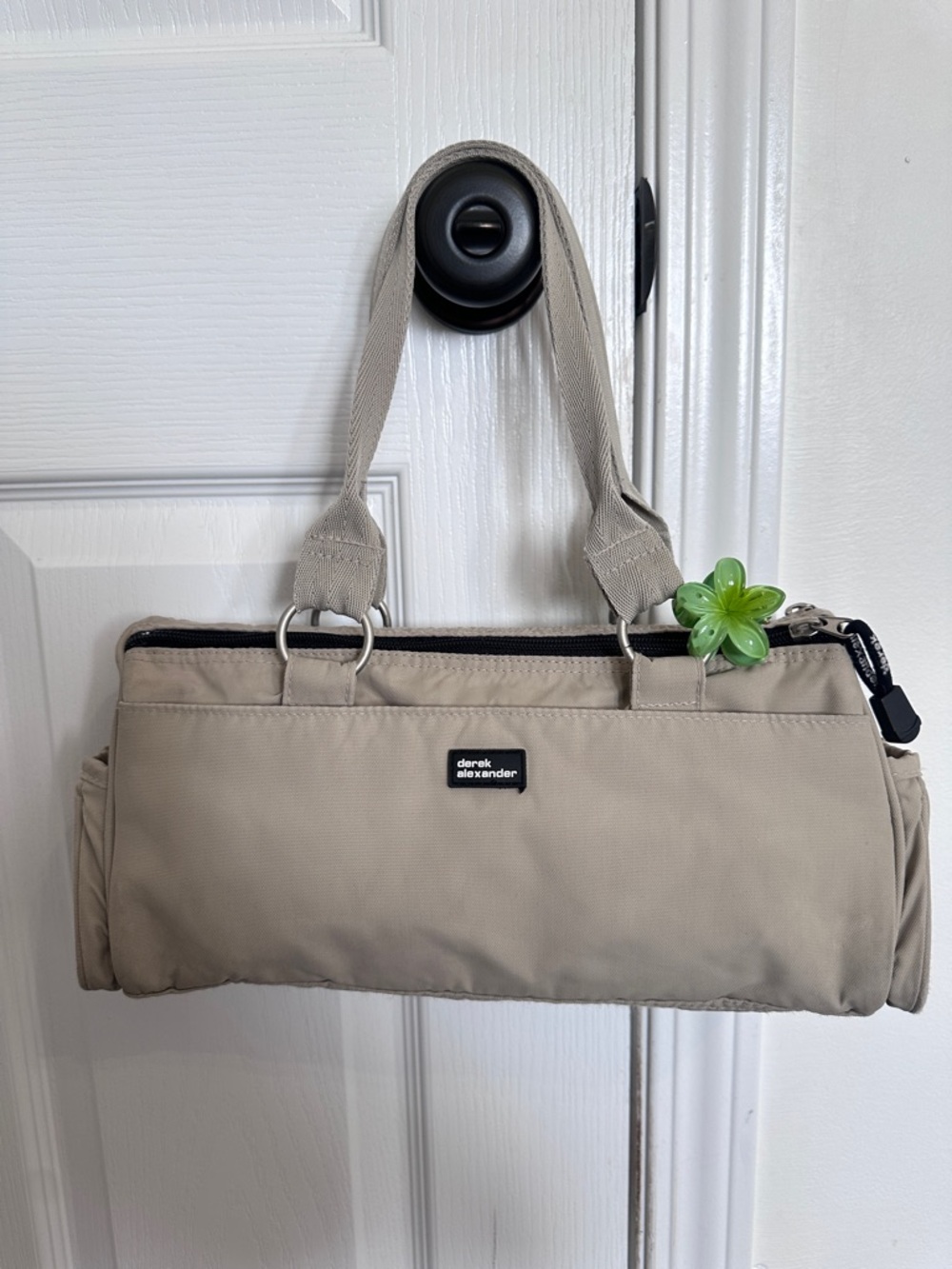 Derek Alexander Nylon 2 Handle Double top zip 
Shoulder Bag